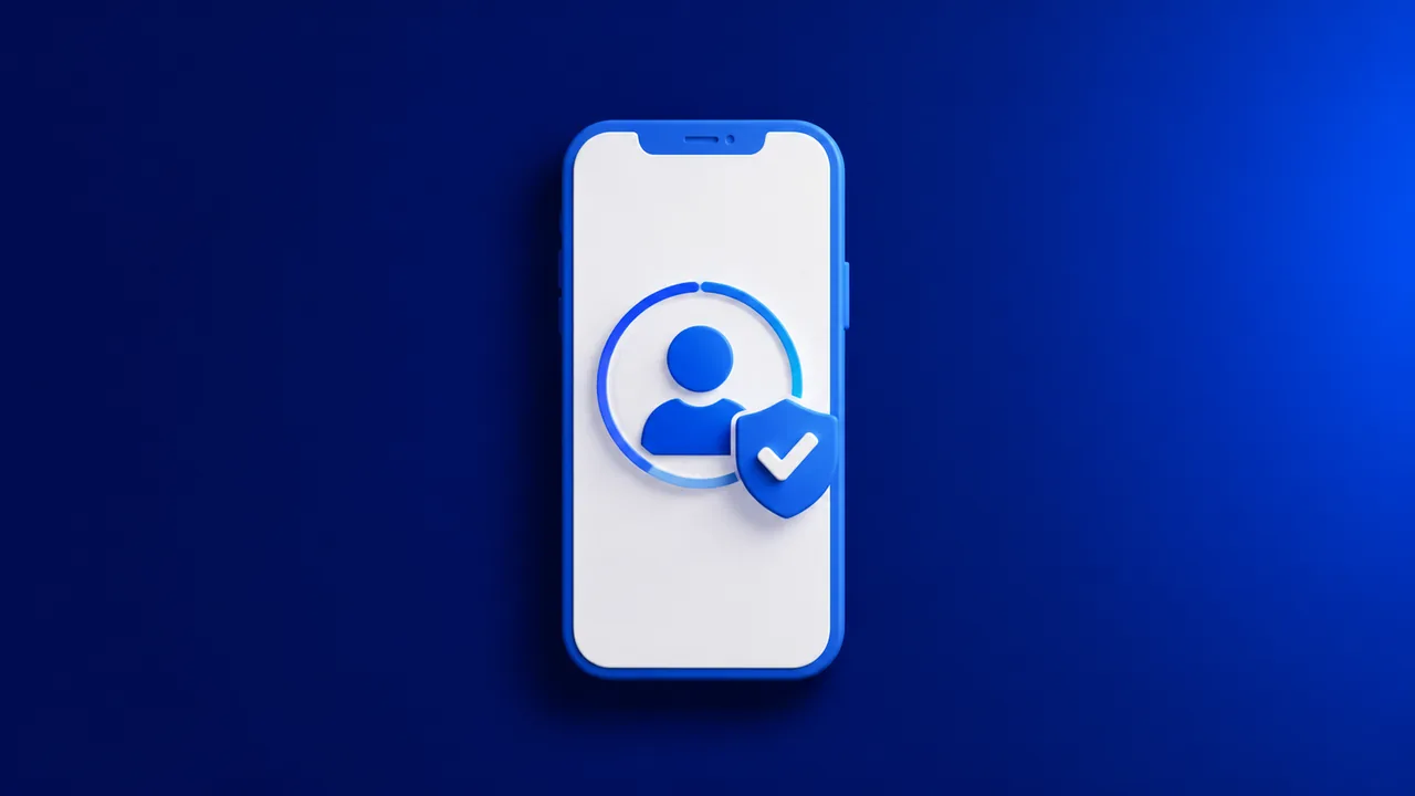 Ícone de smartphone com selo de segurança representando automação segura de stories no Instagram