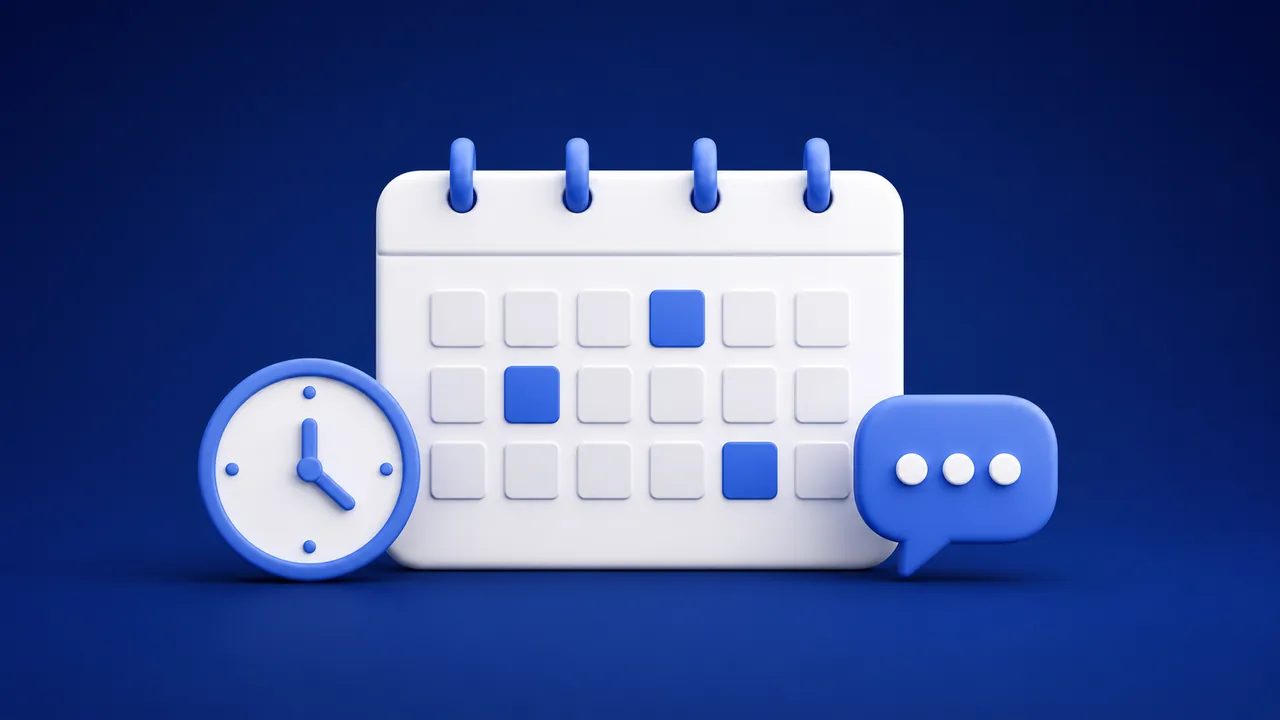 Calendário de conteúdo minimalista representando planejamento de postagens consistentes no Instagram