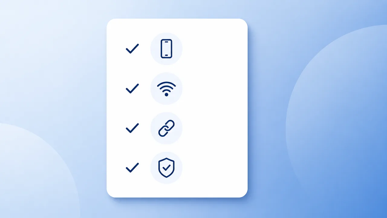 Checklist visual para organizar atendimento do WhatsApp Business em múltiplos dispositivos