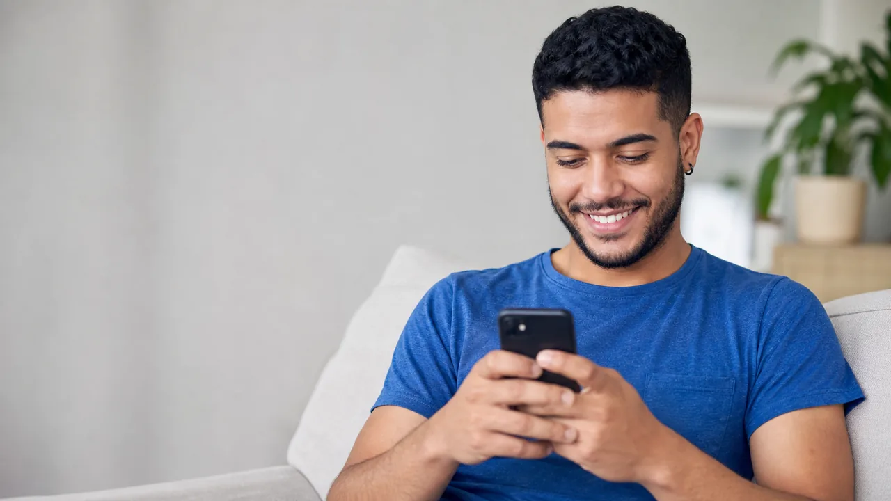 Vendedor fazendo follow up com cliente pelo WhatsApp no celular