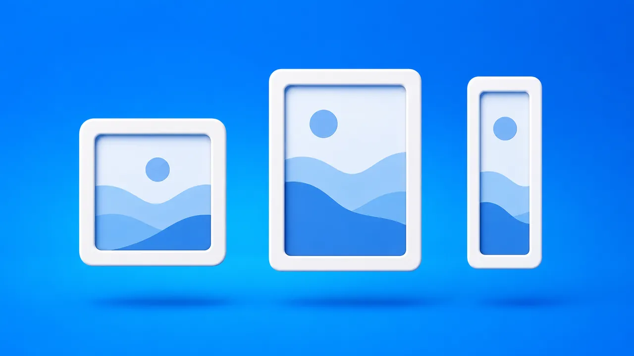 Diferentes formatos de post no Instagram lado a lado: quadrado, vertical e stories