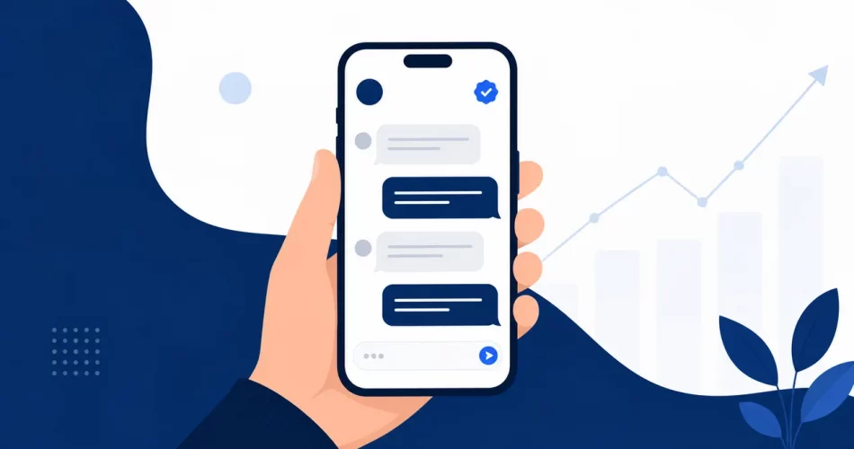 Pessoa usando celular para verificar se a automação do Instagram é segura