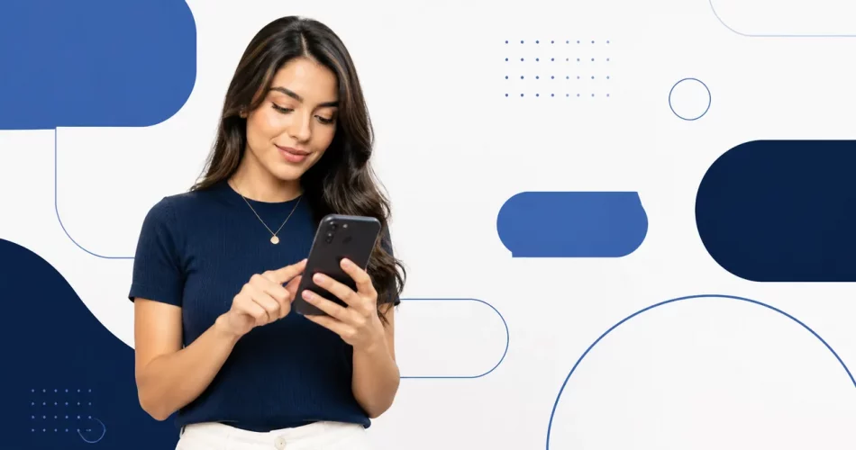 criadora usando smartphone para aumentar engajamento nos Stories