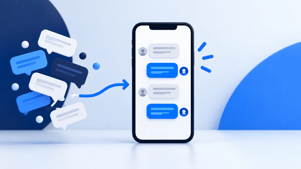 Fluxo visual de comentários do Instagram virando conversas organizadas no Direct