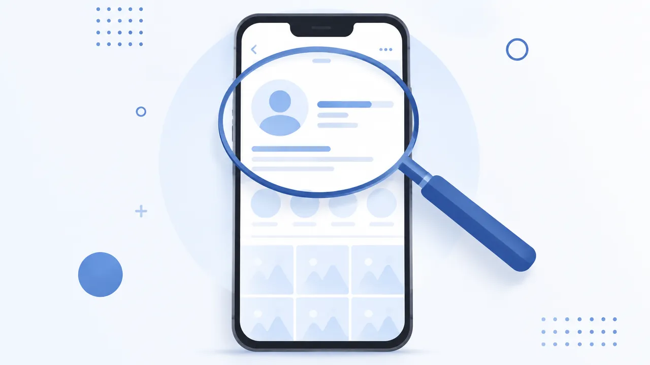 Perfil do Instagram otimizado com palavras-chave na bio e no nome